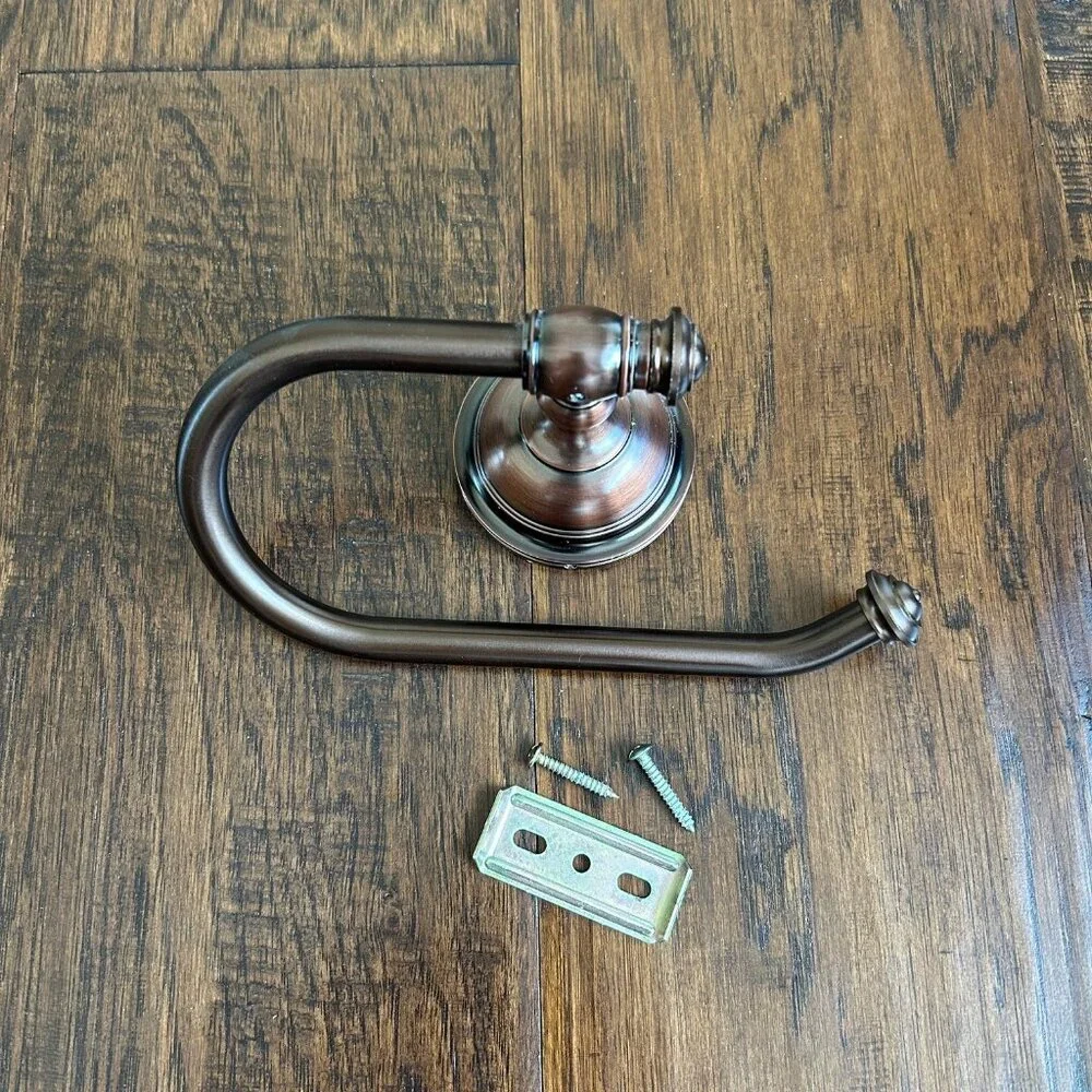 Hand towel bar or toilet paper bar holder bronze - Picture 2 of 3
